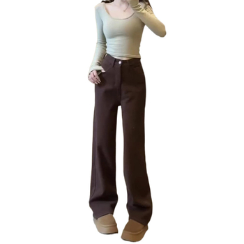 Džins hlače ravnog kroja, podstavljene flisom, debeli materijal, slobodan obim struka, 95% pamuk (Zima 2024)