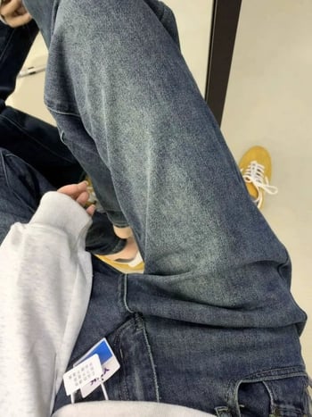Džinsice širokih nogavica, visokim strukom, denim s 50–70% pamuka i poliester, elegantan gradski stil, jesen 2025