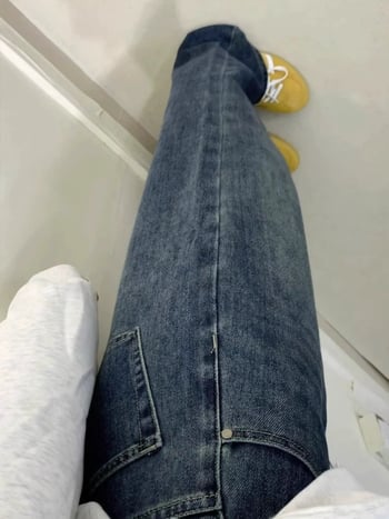 Džinsice širokih nogavica, visokim strukom, denim s 50–70% pamuka i poliester, elegantan gradski stil, jesen 2025