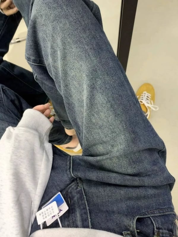 Džinsice širokih nogavica, visokim strukom, denim s 50–70% pamuka i poliester, elegantan gradski stil, jesen 2025