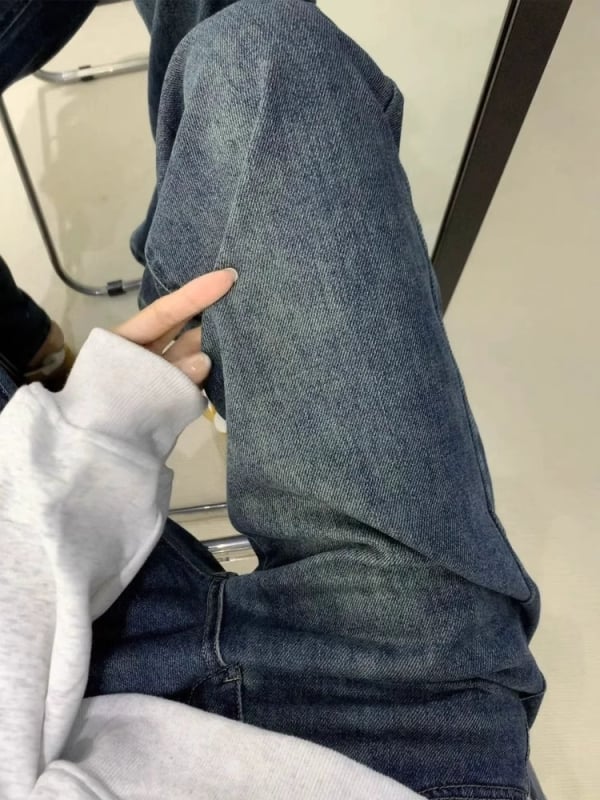 Džinsice širokih nogavica, visokim strukom, denim s 50–70% pamuka i poliester, elegantan gradski stil, jesen 2025