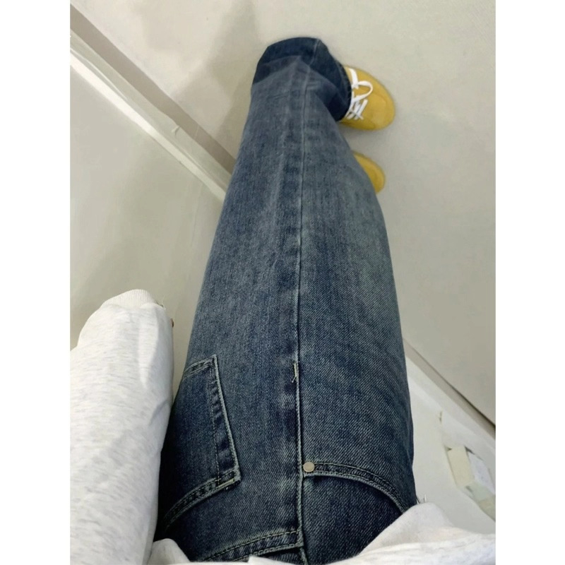 Džinsice širokih nogavica, visokim strukom, denim s 50–70% pamuka i poliester, elegantan gradski stil, jesen 2025
