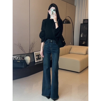 Ženske traperice s visokim strukom, bootcut i flared kroj, debeći denim, zima 2025