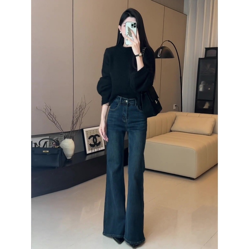 Ženske traperice s visokim strukom, bootcut i flared kroj, debeći denim, zima 2025