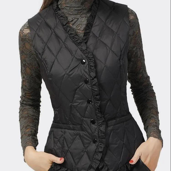 Norns Girl ženska halterneck vest, lagani poliester tkivo, uski kroj, zima 2022
