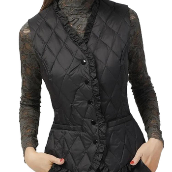 Norns Girl ženska halterneck vest, lagani poliester tkivo, uski kroj, zima 2022