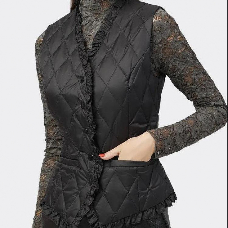 Norns Girl ženska halterneck vest, lagani poliester tkivo, uski kroj, zima 2022