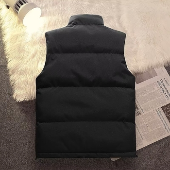 Vesta od Chenille-Spandex materijala, stojeći ovratnik, zatvarač, jednobojna