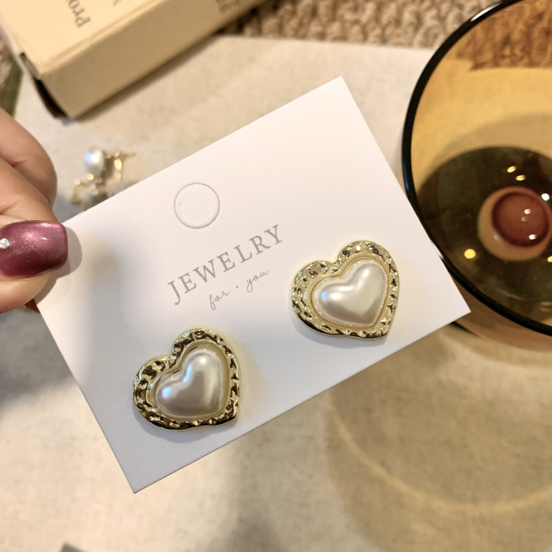 Cercei Qingzhi – aliaj, formă inimă și geometrică, placare electrolitică, tijă din titan