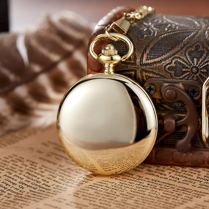 PM500 Ceas de buzunar Mecanic cu Capac Dublu Vintage, Afișaj Analogic, Mecanism 618