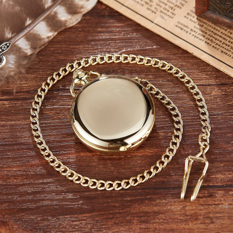 PM500 Ceas de buzunar Mecanic cu Capac Dublu Vintage, Afișaj Analogic, Mecanism 618