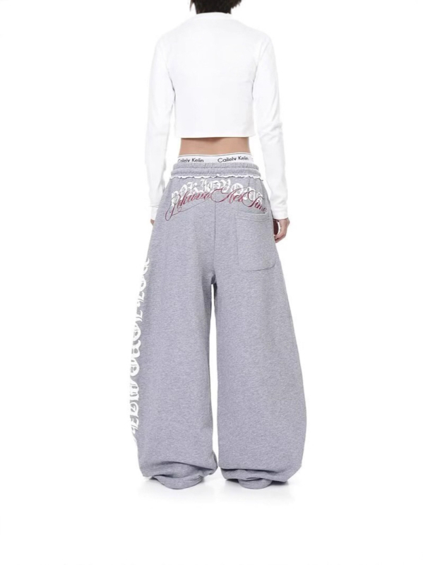 Pantalone za Jazz Dance: visokim strukom, opušten kroj, tri četvrtine dužine, široka trombita silueta, poliester s otiskom, casual stil
