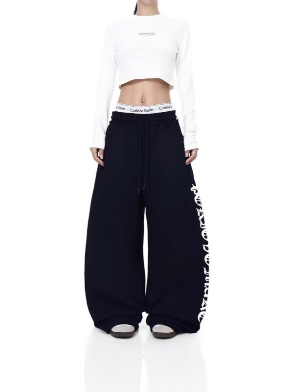 Pantalone za Jazz Dance: visokim strukom, opušten kroj, tri četvrtine dužine, široka trombita silueta, poliester s otiskom, casual stil