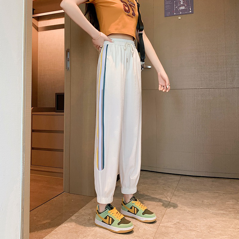 Ženske casual hlače – Harém stil, duljina 9/10, elastanska mješavina (Spandex), visoka elastičnost, ljeto 2023