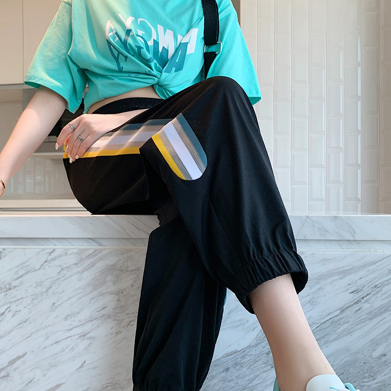 Ženske casual hlače – Harém stil, duljina 9/10, elastanska mješavina (Spandex), visoka elastičnost, ljeto 2023