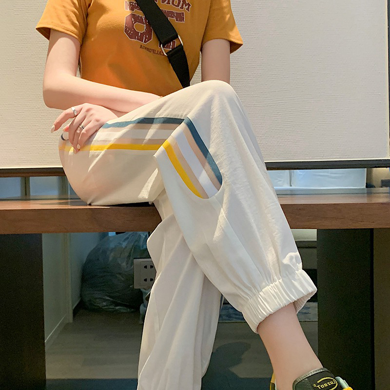 Ženske casual hlače – Harém stil, duljina 9/10, elastanska mješavina (Spandex), visoka elastičnost, ljeto 2023