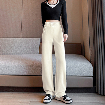 Панталони с прав силует от вискоза, средна талия, микроеластичност, 70–80% вискоза, ежедневни стилове за градска среда