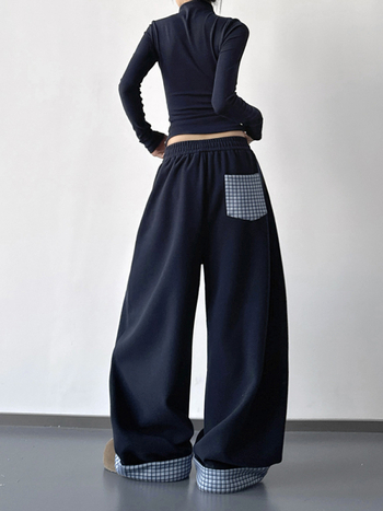 Damske casual hlače od denima, opušteni gradski stil, visoki struk, zima 2025.