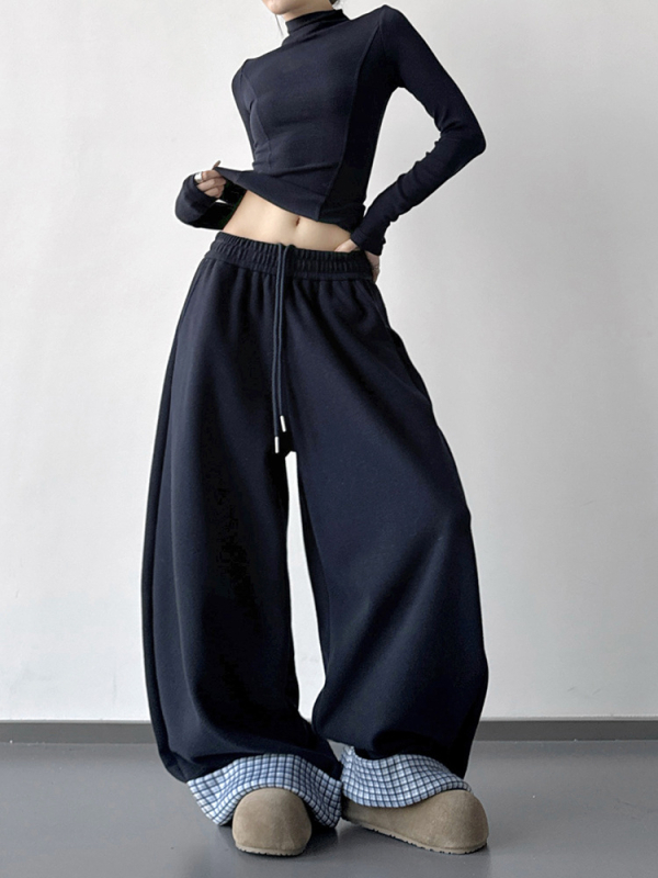 Damske casual hlače od denima, opušteni gradski stil, visoki struk, zima 2025.