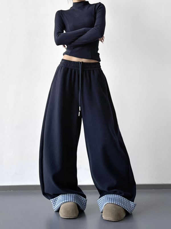 Damske casual hlače od denima, opušteni gradski stil, visoki struk, zima 2025.