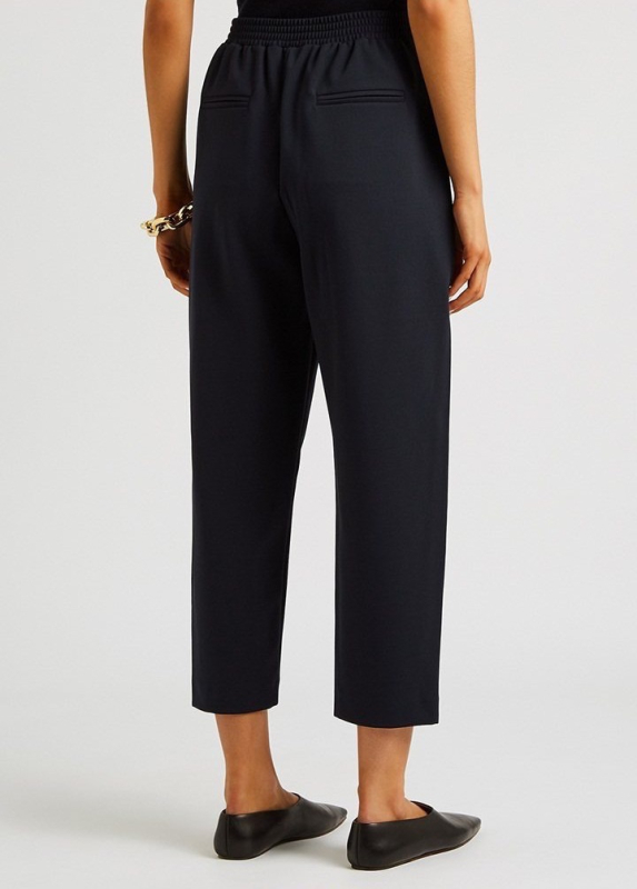 Γυναικείοι παντελόνες από twill, χαλαρή εφαρμογή, ίσια γραμμή, πολυεστερική επένδυση, φθινόπωρο 2021