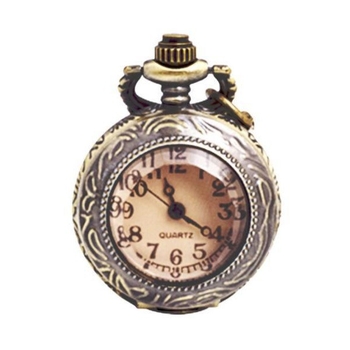 Ρολόι τσέπης με μηχανισμό Quartz, κάσα από κράμα ψευδαργύρου, λουράκι από κράμα, κυκλικός καντράν με ρωμαϊκούς αριθμούς και κρεμαστή αλυσίδα