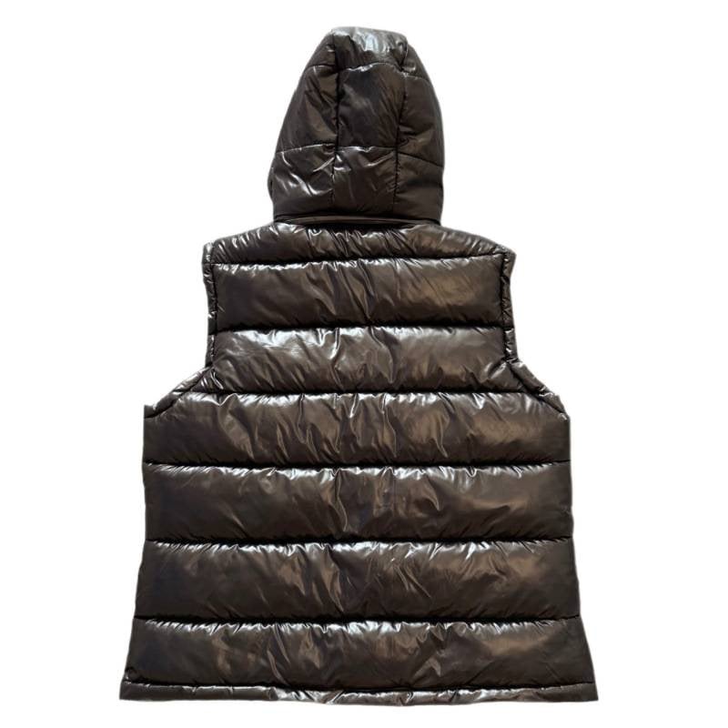 Качулено памучно подплатено яке с нейлонова външна част и акрилна подплата, дебела изолация