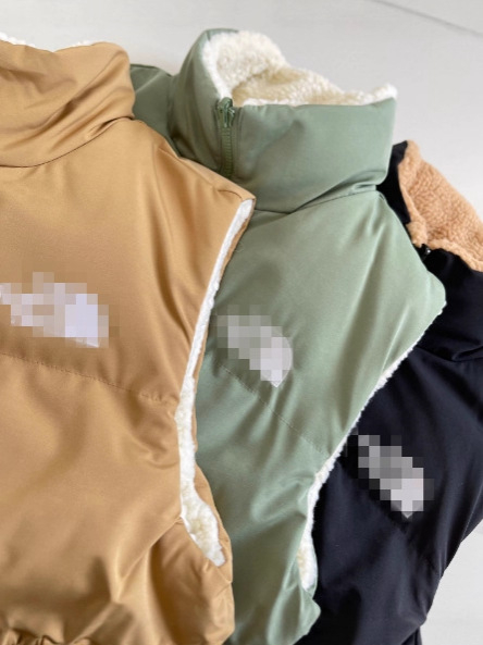 Korejskog stila bezrukavni prsluk, dvostrano topao, punjenje od poliester-pamuka, podstava od pamuka, slobodan kroj