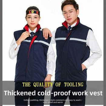 Poliestera-kokvilnas darba veste, 0,9 kg, augšējais apģērbs rūpnīcai