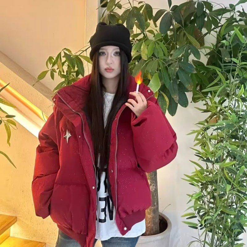 Denim jakna od pamuka, dugi rukavi, polo ovratnik, srednja debljina, A-linijska silueta