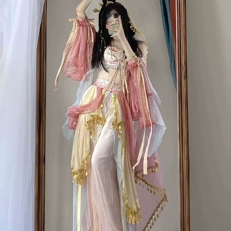 Eksotična putna fotografijska haljina inspirirana zapadnom princezom, chenille tkanina sa Spandexom 30–50%, Liwei, proizvodni kod Lw654074412080