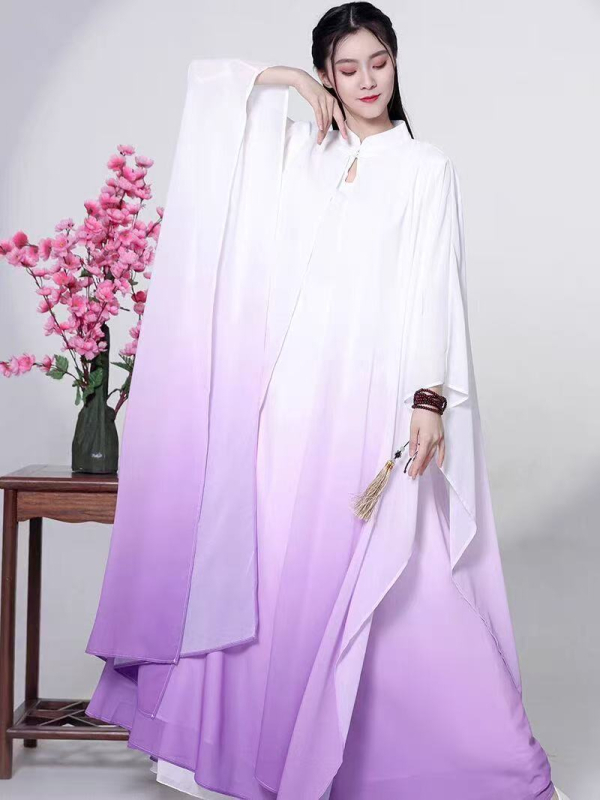 Zen plesna haljina, kineska inspiracija, tekući kroj, ženska haljina od poliestera; sastav 70-80% poliestera; sezona: jesen 2025; etiketa na ovratnik; s etiketama.