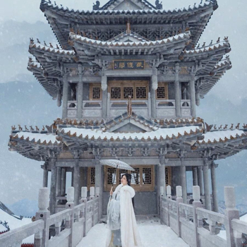 Chenille anyagú Hanfu köpeny szőrme gallérral, fleece béléssel, vastag téli köpeny, hagyományos stílus