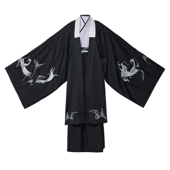 Háromrészes férfi kínai stílusú öltöny sárkányos köpenyével, fő anyag: kecskebőr, fő összetevők: 10, 2023 tavasza