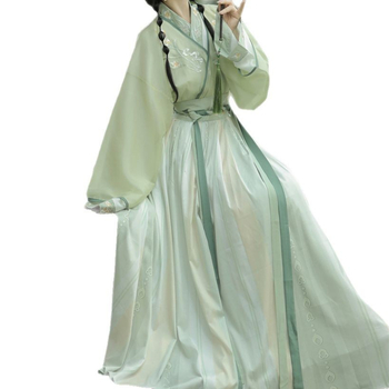 Női Hanfu ruha, Jin-made, egy darabos derékhossz, hímzett poliészter anyag, 2023 ősz kiadás