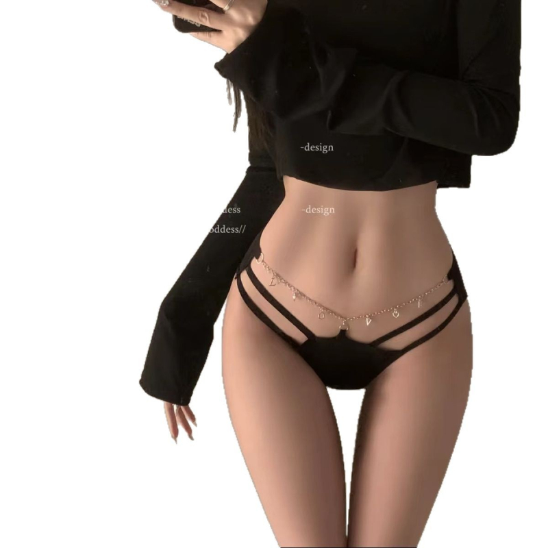 Női alsónemű Ice Silk anyagból, Nylon 90–95%, lélegző, nyom nélküli, fenéket emelő.