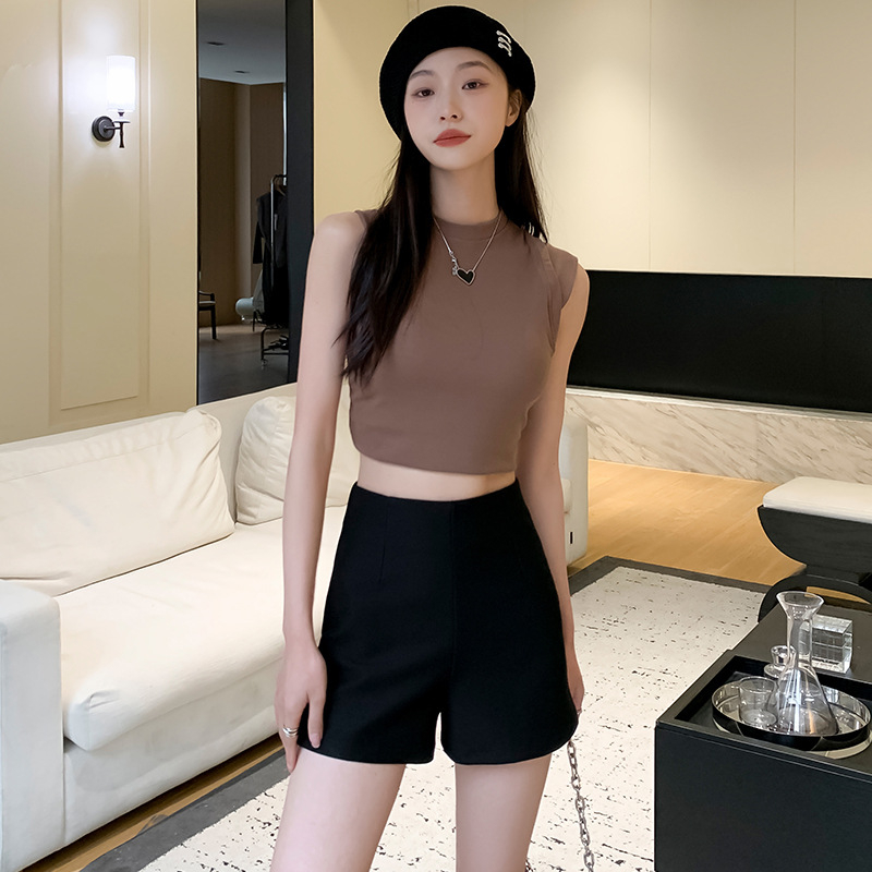 Női bélelt fleece rövidnadrág, magas derekú, római szövet keverék (viszkoza 50–70%, poliészter 30–50%), őszi 2025