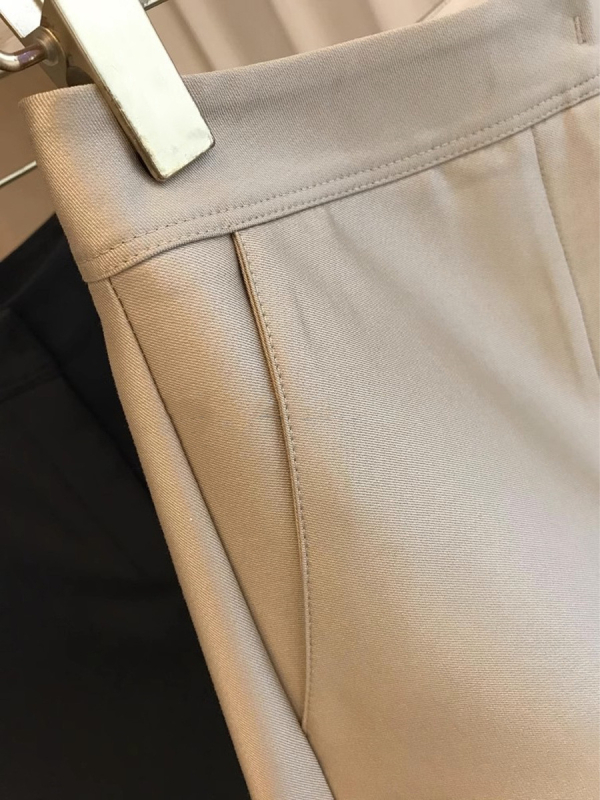 Γυναικείοι άνετοι παντελόνες με υψηλή μέση, γραμμή Α, φαρδιά εφαρμογή, μήκος 3/4, πολυεστέρας