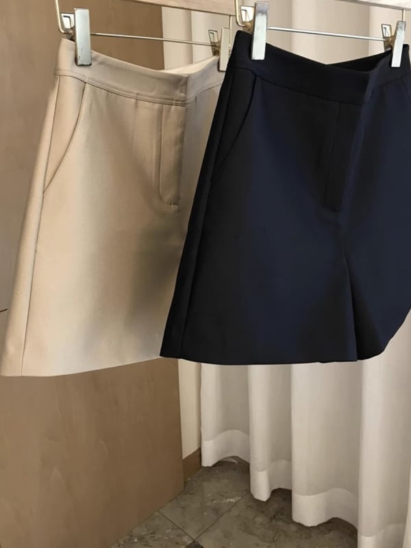 Γυναικείοι άνετοι παντελόνες με υψηλή μέση, γραμμή Α, φαρδιά εφαρμογή, μήκος 3/4, πολυεστέρας