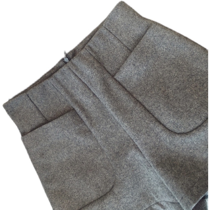 Női gyapjú cropped skinny nadrág, magas derekú, ősz 2024