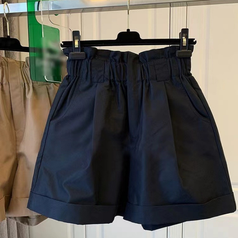 Női magas derekú, széles szárú nadrág poliészterből, városi stílus, tavasz 2024, nem rugalmas