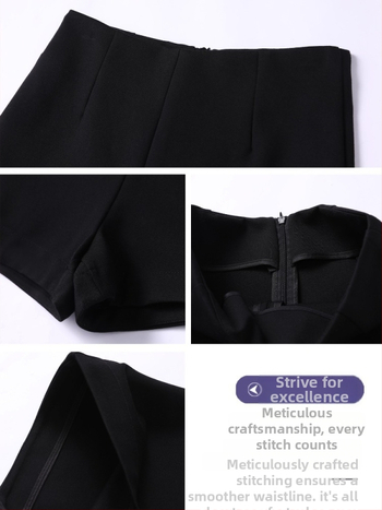 Vysoký pás, elastické, fleecová podšívka, teplé zimné krátke nohavice, 30–50% spandex