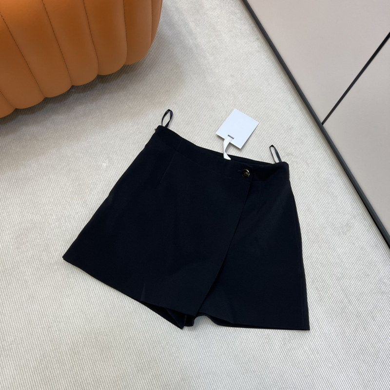 A-linijski vuneni skort s asimetričnim rubom, 70–80% vune, proljeće 2025, gradski stil svakodnevnog putovanja