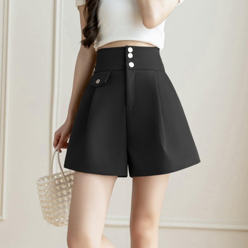 Casual hlače: visoki pojas, široki kroj, kompozitni materijal (95%+), Proljeće/Ljeto 2025