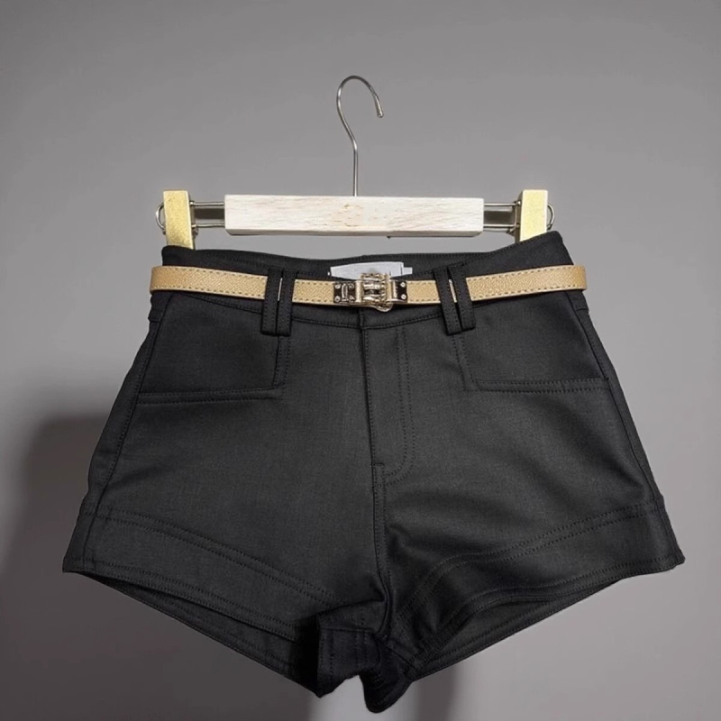 Ženski šorts za nošenje uz čizme, visokim strukom, duljina 3/4, poliester, mikroelastičan