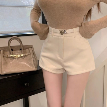 Xmhp ženske šorts s visokim strukom, dužina 3/4, mikroelastičan poliester, trodimenzijsko krojenje