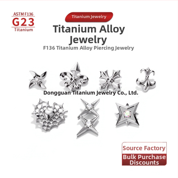 G23 Titāna sakausējuma pirsinga rotas – Geometriski ausu, lūpu un nabas pirsingi, pulēti, universāli, minimālistisks stils