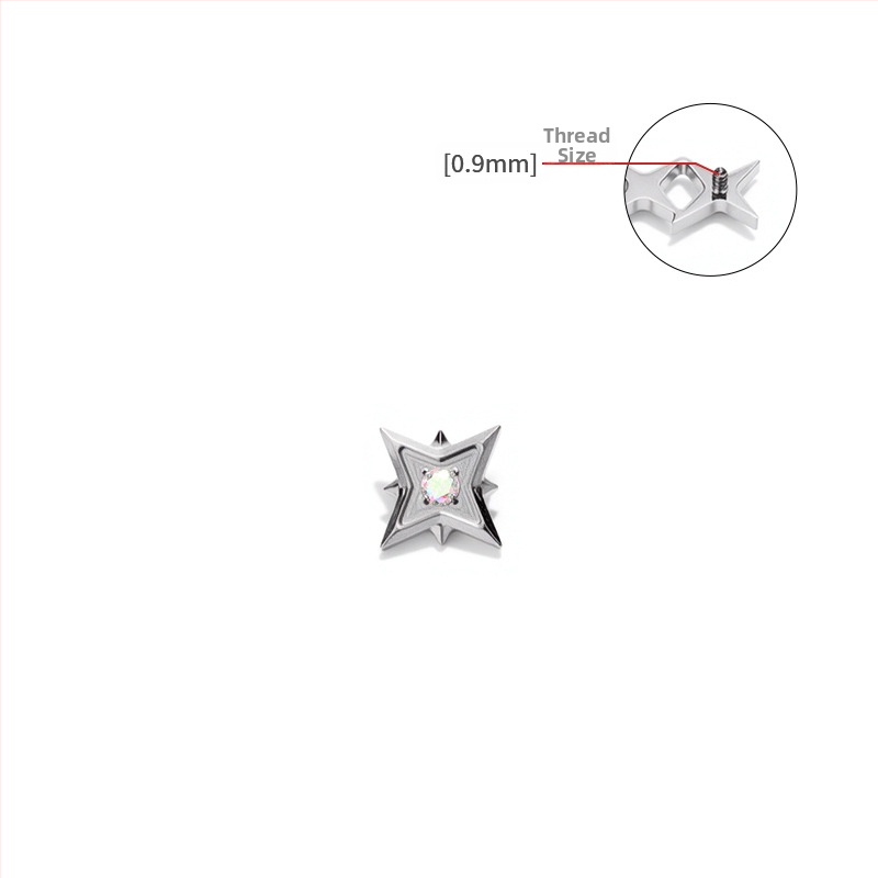 G23 Titāna sakausējuma pirsinga rotas – Geometriski ausu, lūpu un nabas pirsingi, pulēti, universāli, minimālistisks stils