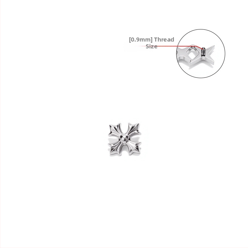 G23 Titāna sakausējuma pirsinga rotas – Geometriski ausu, lūpu un nabas pirsingi, pulēti, universāli, minimālistisks stils