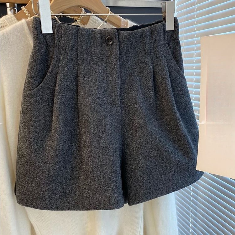 Γυναικείες παντελόνες casual με υψηλή μέση, μήκος τριών τετάρτων, φαρδιά γραμμή, πολυεστέρας, ελαφριά ελαστικότητα - Άνοιξη 2024